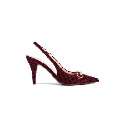 GUCCI WOMEN'S SLINGBACK PUMP WITH HORSEBIT 835976